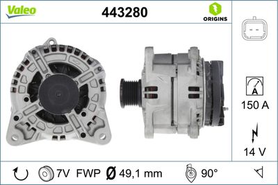 Alternator VALEO 443280