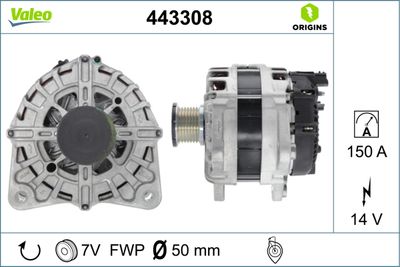 Alternator VALEO 443308