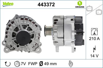 Alternator VALEO 443372