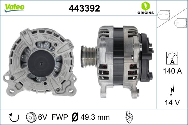 VALEO 443392 Alternator