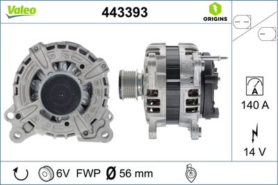 Alternator VALEO 443393