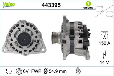 Alternator VALEO 443395