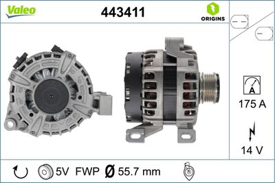 Alternator VALEO 443411