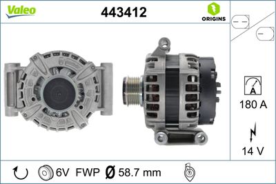 Alternator VALEO 443412