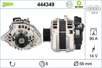 Alternator VALEO 444349