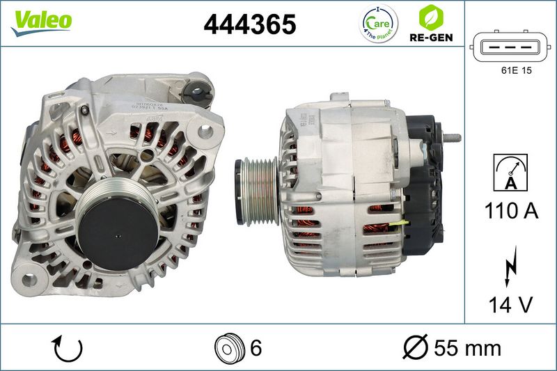 VALEO 444365 Alternator