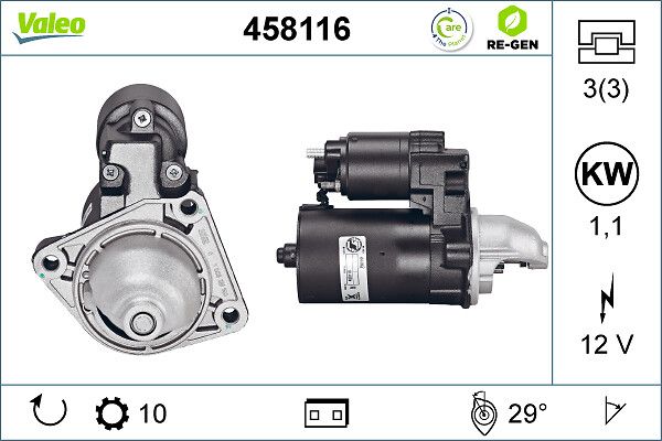 VALEO 458116 Starter