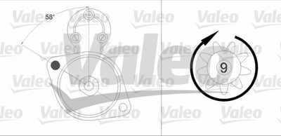 Starter VALEO 458211