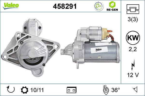 VALEO 458291 Starter