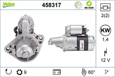 Starter VALEO 458317