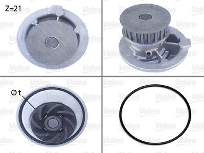 Water Pump, engine cooling VALEO 506003
