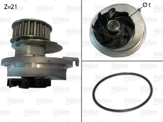 VALEO 506005 Water Pump, engine cooling