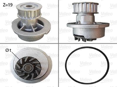 Water Pump, engine cooling VALEO 506007