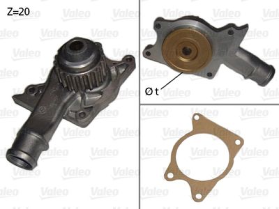 Water Pump, engine cooling VALEO 506008