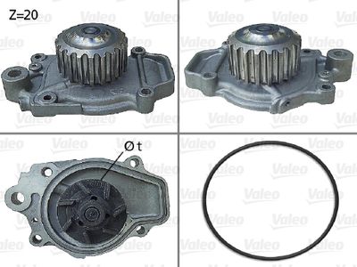 Water Pump, engine cooling VALEO 506028