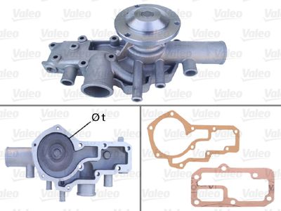 Water Pump, engine cooling VALEO 506043