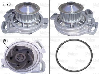 Water Pump, engine cooling VALEO 506105