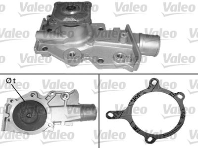 Water Pump, engine cooling VALEO 506284