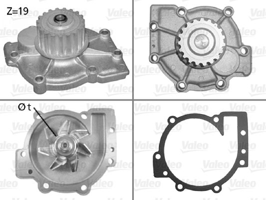 VALEO 506325 Water Pump, engine cooling