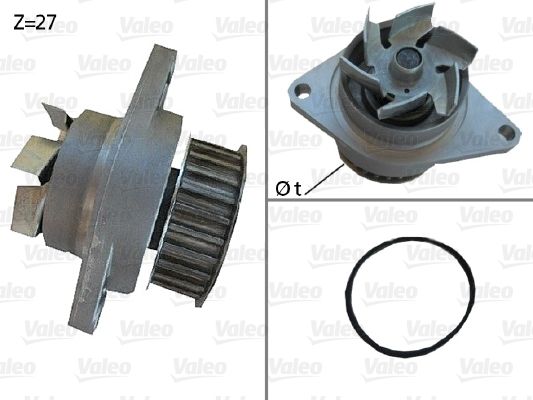 VALEO 506385 Water Pump, engine cooling