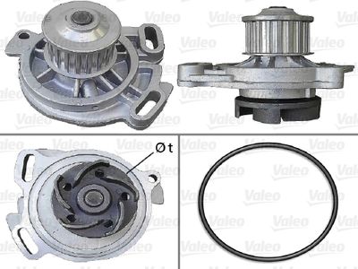 Water Pump, engine cooling VALEO 506388