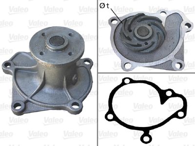 Water Pump, engine cooling VALEO 506413