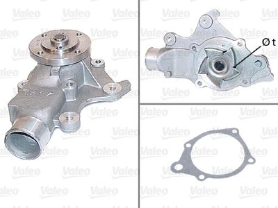 Water Pump, engine cooling VALEO 506446
