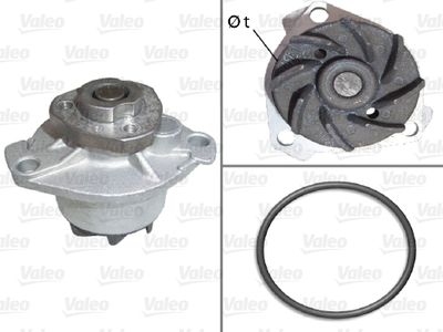 Water Pump, engine cooling VALEO 506484
