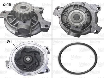 Water Pump, engine cooling VALEO 506488