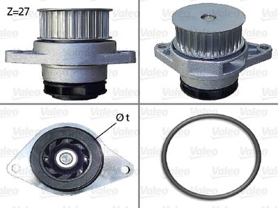 Water Pump, engine cooling VALEO 506578