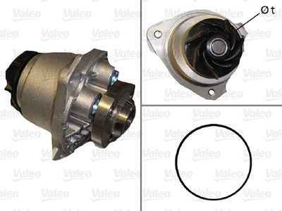 Water Pump, engine cooling VALEO 506587