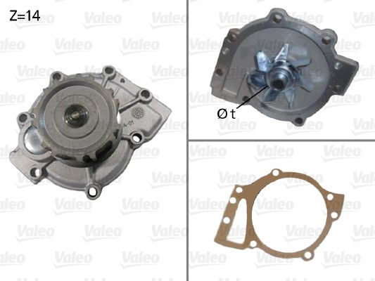 VALEO 506588 Water Pump, engine cooling