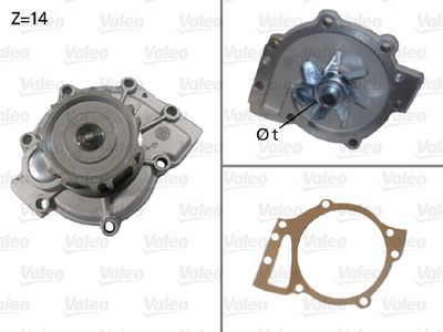Water Pump, engine cooling VALEO 506588