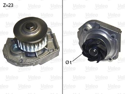 Water Pump, engine cooling VALEO 506598