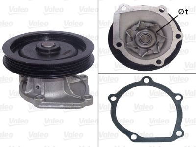 Water Pump, engine cooling VALEO 506610