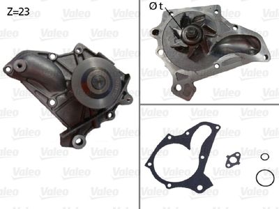 Water Pump, engine cooling VALEO 506624