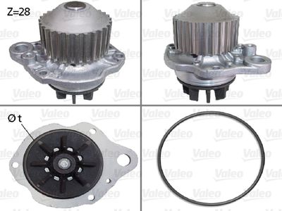 Water Pump, engine cooling VALEO 506643