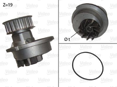 Water Pump, engine cooling VALEO 506647
