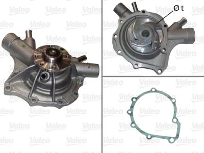 Water Pump, engine cooling VALEO 506650