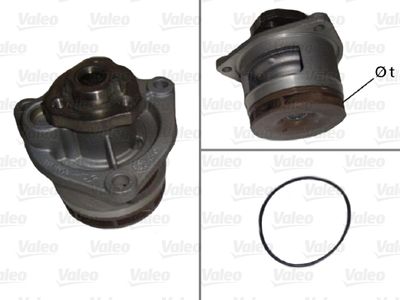 Water Pump, engine cooling VALEO 506657