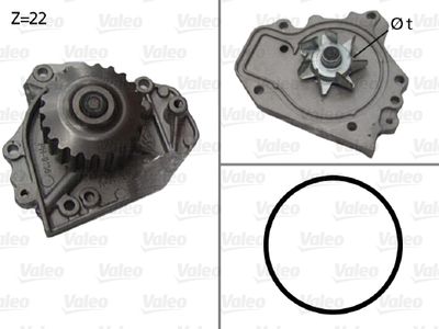 Water Pump, engine cooling VALEO 506680