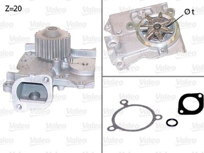 Water Pump, engine cooling VALEO 506685