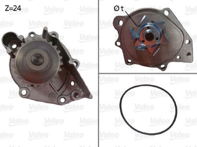 Water Pump, engine cooling VALEO 506696