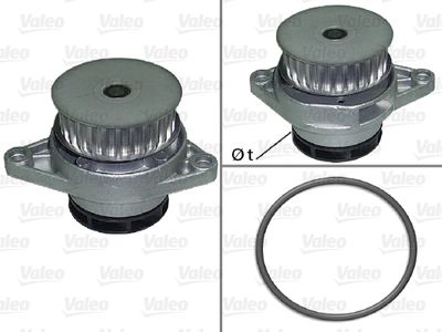 Water Pump, engine cooling VALEO 506706