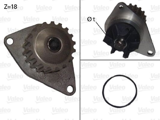 VALEO 506721 Water Pump, engine cooling
