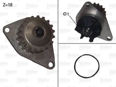 Water Pump, engine cooling VALEO 506721