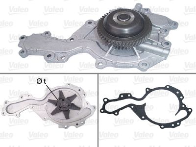 Water Pump, engine cooling VALEO 506728
