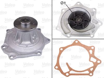 Water Pump, engine cooling VALEO 506731