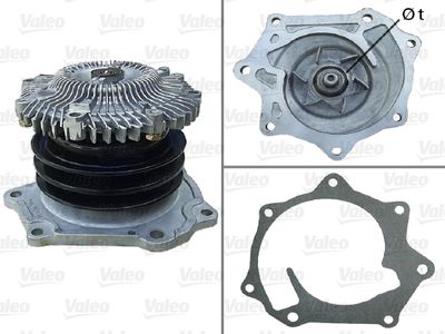 Water Pump, engine cooling VALEO 506782
