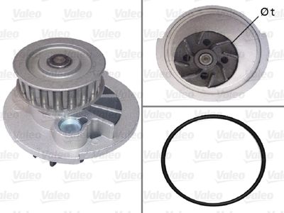 Water Pump, engine cooling VALEO 506785